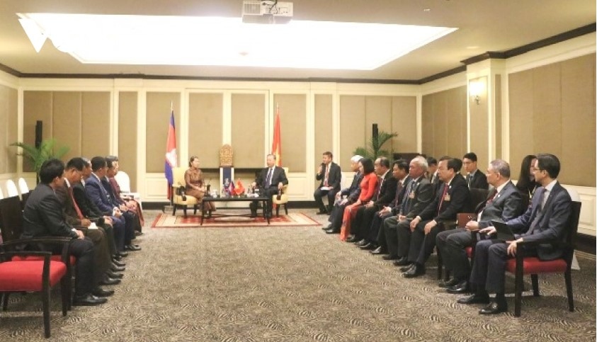 State leader meets Cambodia-Vietnam Friendship Association Chairwoman